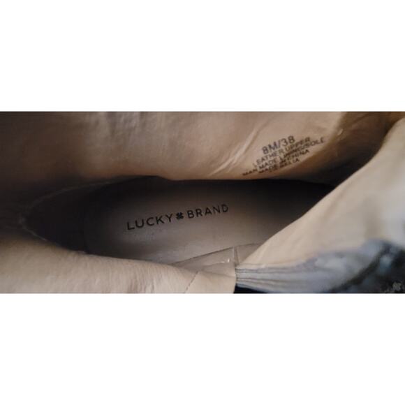 Lucky Brand Womens Size 8M 38 Suede Booties Ankle Boots - Picture 10 of 10